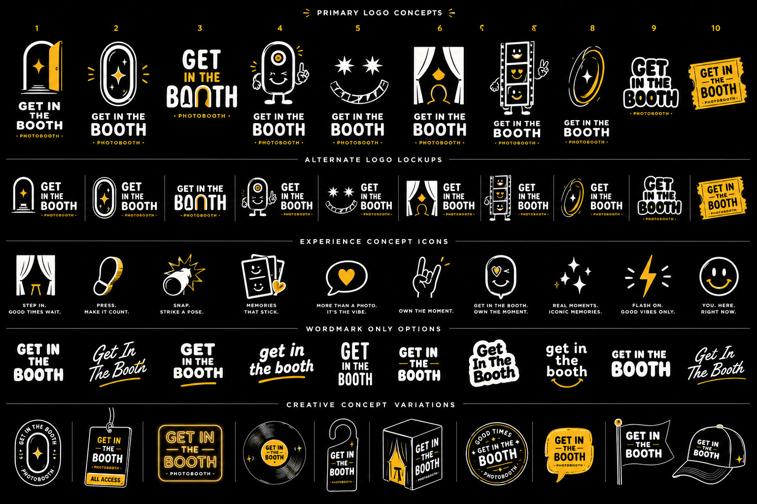 Get In The Booth brand concepts