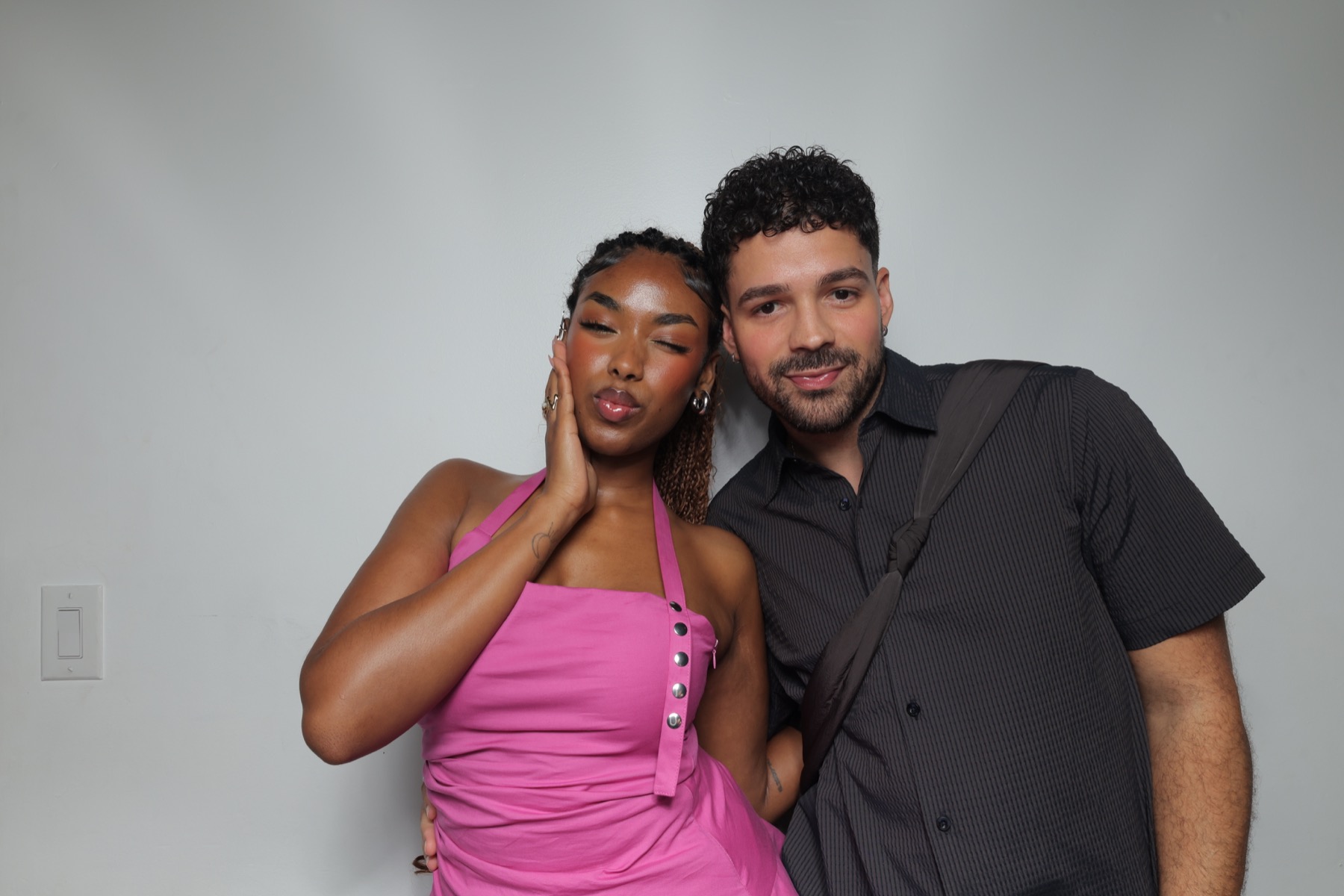 Black & White Glam photo booth experience